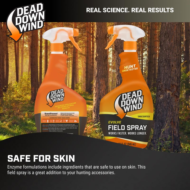 DEAD DOWN WIND Evolve Field Spray Bottle - Odor Fighting Hunting Scent Control Spray - Unscented, Safe for Sensitive Skin - Easy to Use for Hunting Gear & Clothing (24 oz) - Image 3